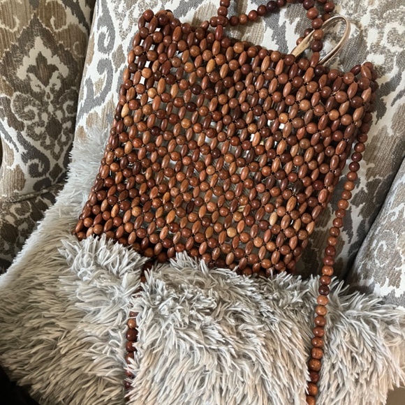 Bohemian beaded crossbody bag - Picture 3 of 3